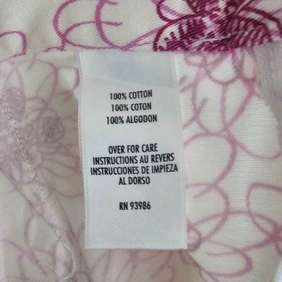 Petite Sophisticate Vintage Floral Shorts | EUC | 0P | White, Purple/Magenta - Picture 11 of 12